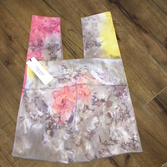 NWT Calvin Klein Performance Tye Died Leggings - Picture 4 of 8